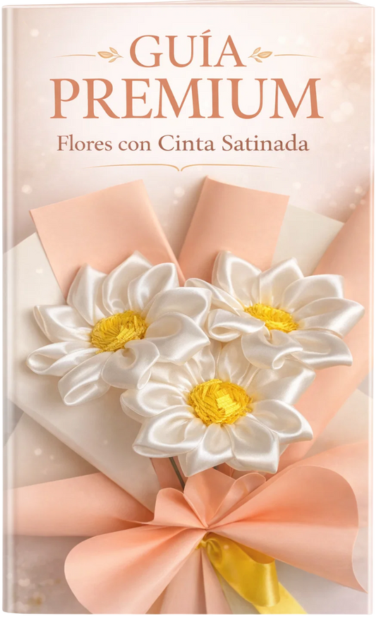Guía premium - Flores con Cinta Satinada